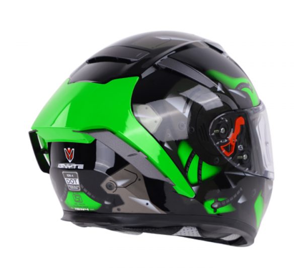 Ignyte IGN4 Goos Gloss Black- Green Helmet - Image 5