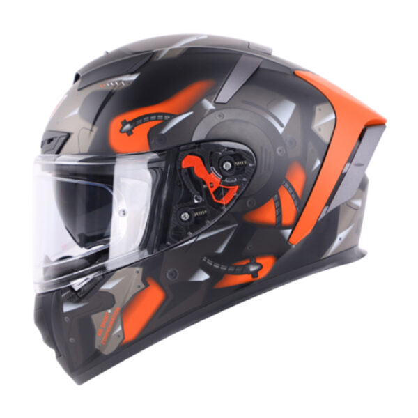 Ignyte IGN4 Goos Matt Black- Orange Helmet