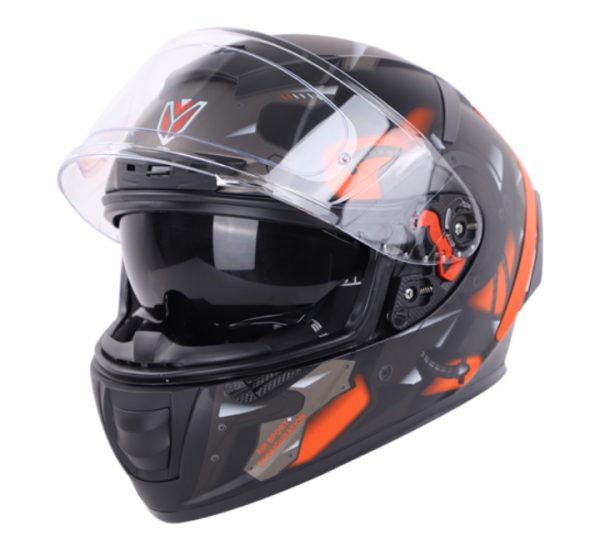 Ignyte IGN4 Goos Matt Black- Orange Helmet - Image 2