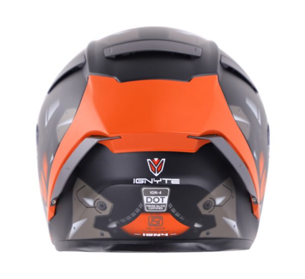 Ignyte IGN4 Goos Matt Black- Orange Helmet - Image 4