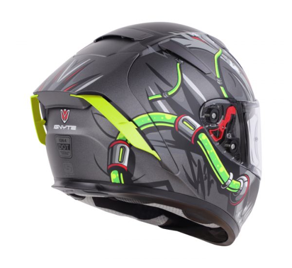 Ignyte IGN4 Trever Gloss Axis Grey Helmet - Image 5