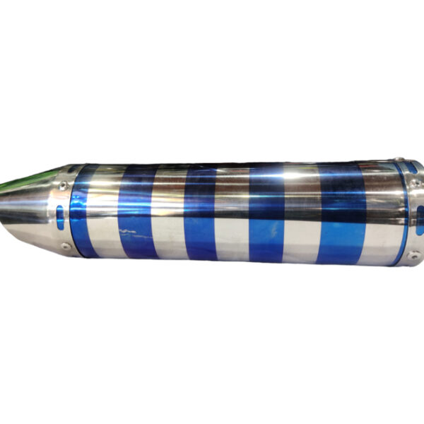 Exhaust Shark Blue Silver