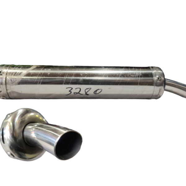 Exhaust Pencil Mini Chrome