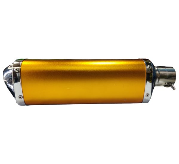 Exhaust Sports Triangular Gold and Chrome