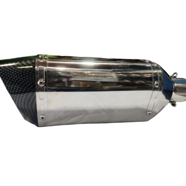 Exhaust Sports Hexagonal Big Chrome Finish with DB Killer