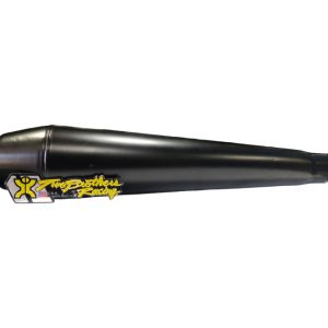 Exhaust Sports Trumpet Type Smoke Black