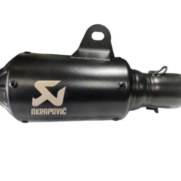 Exhaust Sports Round Short Bottle Smoke Black Akrapovic Type