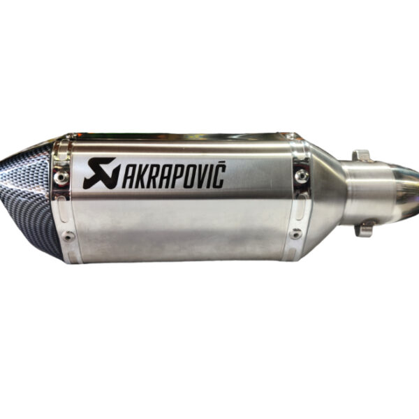 Exhaust Sports Triangular Chrome Finish Carbon Tip with DB Killer