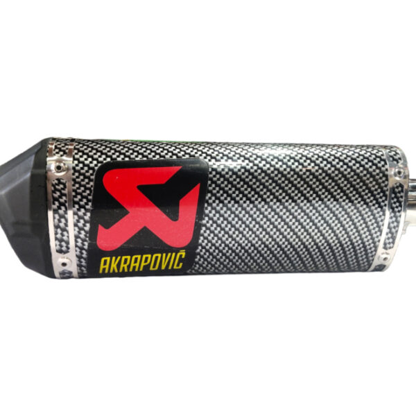 Exhaust Sports Triangular Short Bottle Carbon Finish Black Tip with DB Killer