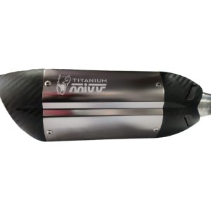 Exhaust Sports Miuu Titanium Brushed Steel Carbon Tip with DB Killer