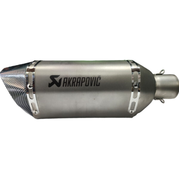 Exhaust Sports Triangular Brush Steel Carbon Tip with DB Killer