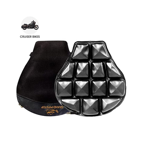 Grand PitStop Air Comfy Seat Cushion for Motorcycle (Cruiser Premium without Pump)
