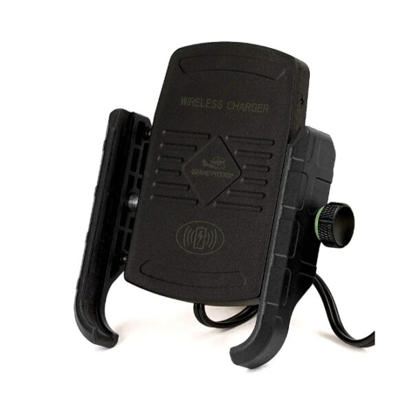 Grand PitStop Jaw Grip Mobile Holder With Wireless Charger