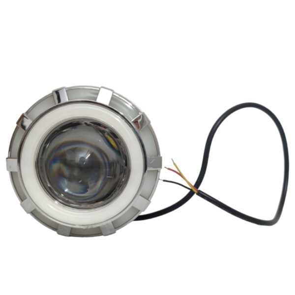 HJG Fog Light with LED Projector Lens White/ Red