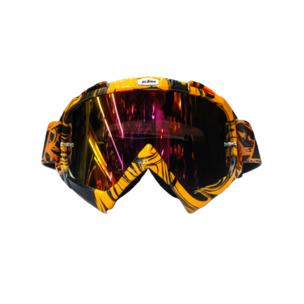 Printed KTM Goggles Rainbow Visor