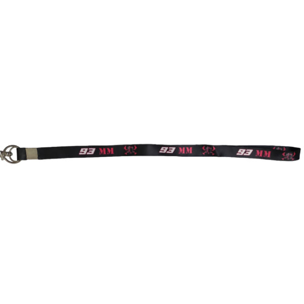 Fabric Lanyard/ Long Keychain 93MM Black