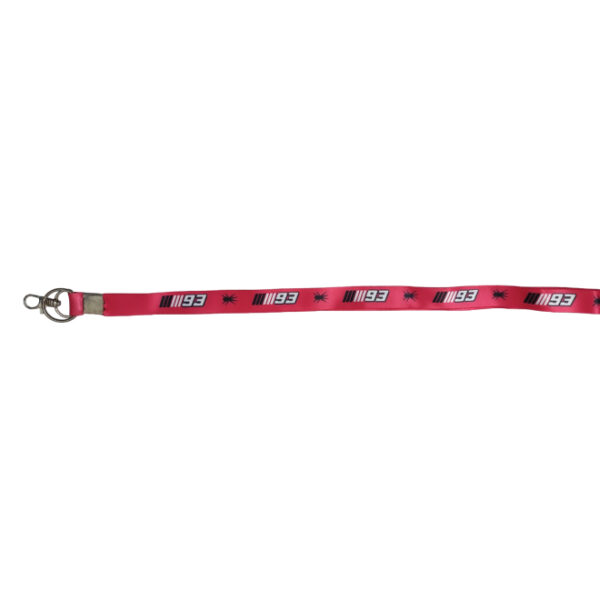 Fabric Lanyard/ Long Keychain 93MM Red