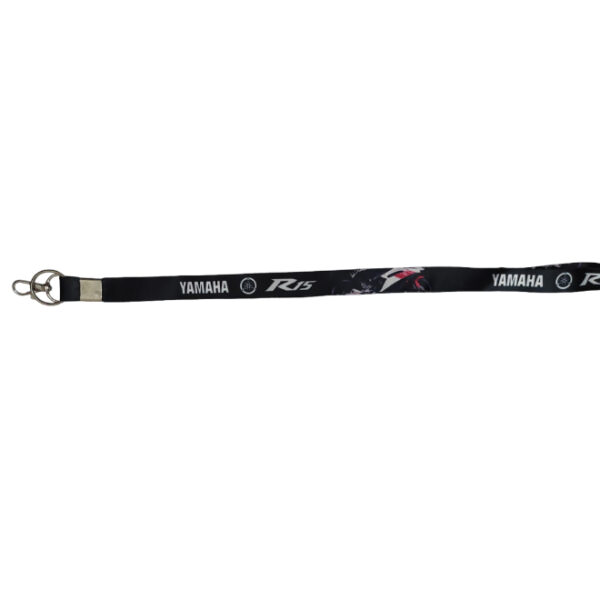 Fabric Lanyard/ Long Keychain Yamaha R-15 Black