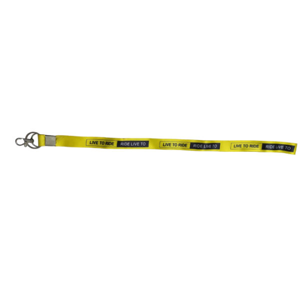 Fabric Lanyard/ Long Keychain Live To Ride