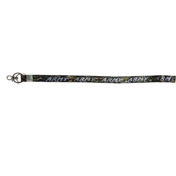 Fabric Lanyard/ Long Keychain Army