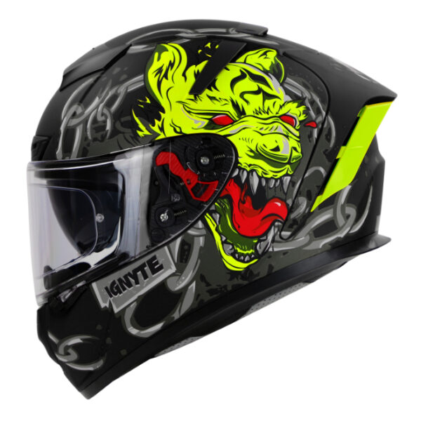 Ignyte IGN4 Hyena Gloss Black Helmet
