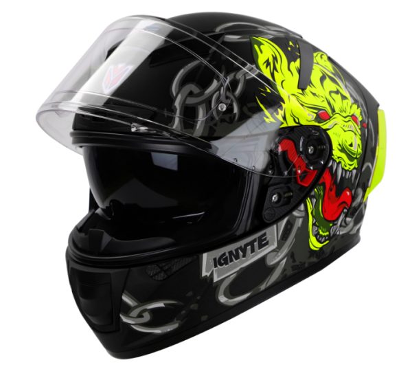 Ignyte IGN4 Hyena Gloss Black Helmet - Image 4