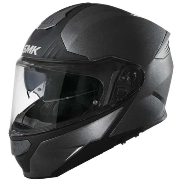 SMK Gullwing-Unicolour Matt Black Helmet (MA200)