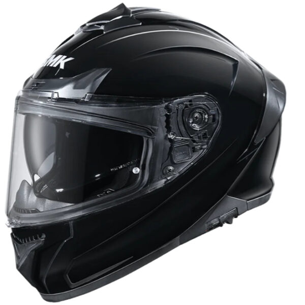 SMK Typhoon Unicolour Gloss Black Helmet (GL200)