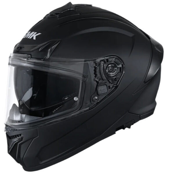 SMK Typhoon Unicolour Matt Black Helmet (MA200)