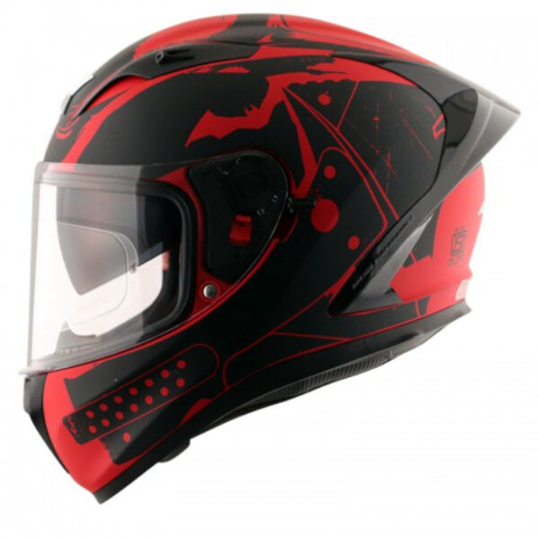 Axor Street DC Batman Red Black Helmet