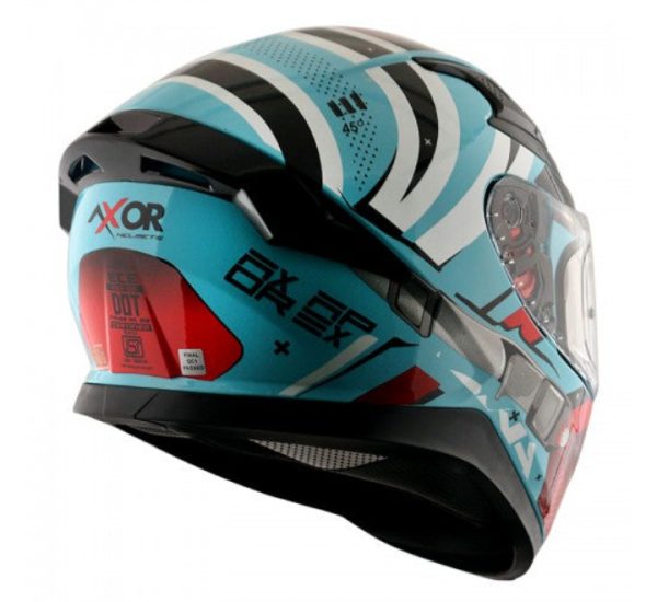 Axor Apex Hex 2 Blue Red Helmet - Image 3