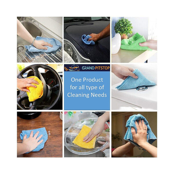 Grand PitStop Microfiber Cleaning Cloth (30 cm X 70 cm, Assorted Color)