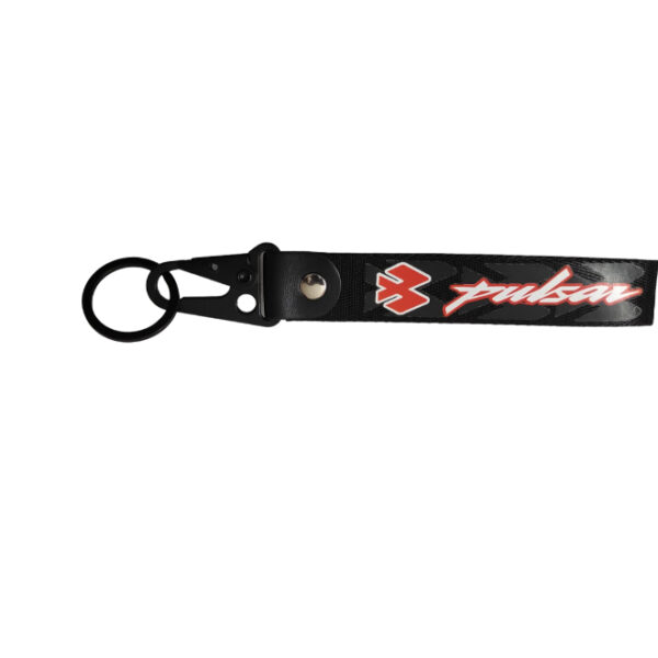 D Hook Wrist Keychain Long Pulsar Black