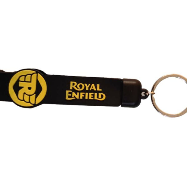 Sleek Rubber Keychain Royal Enfield Green