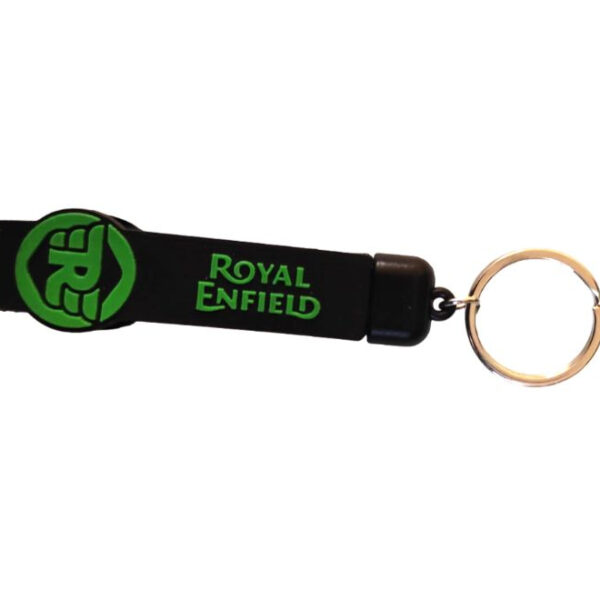 Sleek Rubber Keychain Royal Enfield Yellow