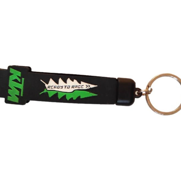Sleek Rubber Keychain KTM Green