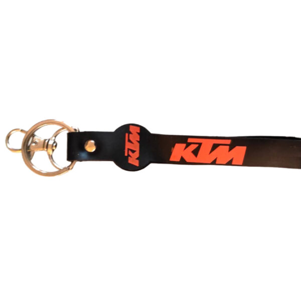 Sleek Rubber Keychain KTM Black Orange