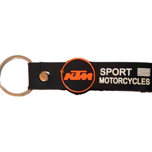 Rubber Keychain Premium KTM Sports Black