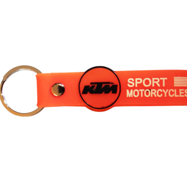 Rubber Keychain Premium KTM Sports Orange