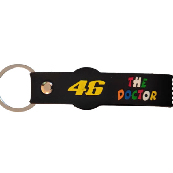 Rubber Keychain Premium 46 The Doctor Black