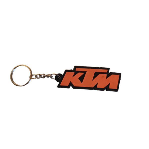 Rubber Keychain Single Side Design KTM