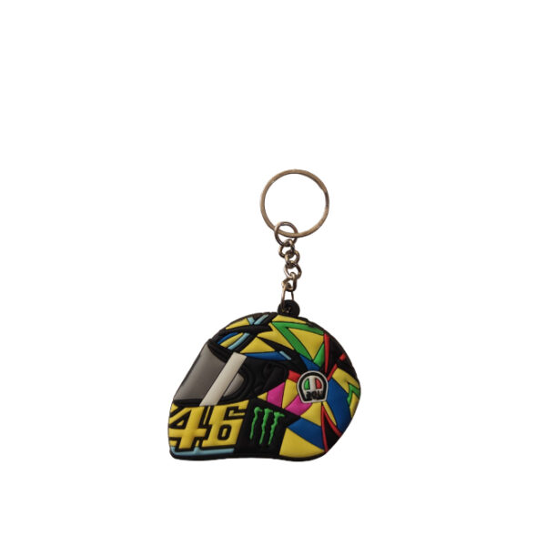 Rubber Keychain Single Side Design 46 AGV Helmet- 2