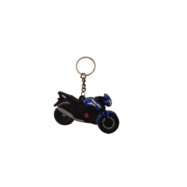 Rubber Keychain Single Side Design Apache