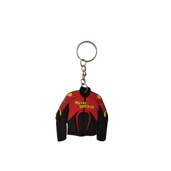 Rubber Keychain Single Side Design RE Jacket