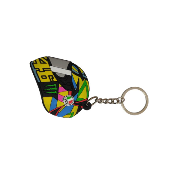 Rubber Keychain Dual Side Design KTM Helmet