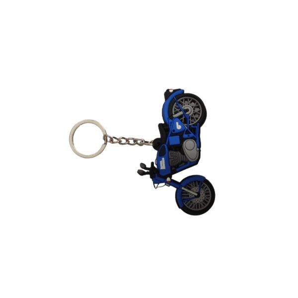 Rubber Keychain Dual Side Design Pulsar Yellow