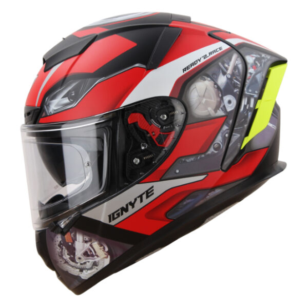 Ignyte IGN4 Machine Matt Black Red Helmet