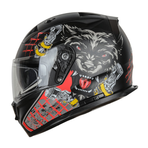 Ignyte IGN7 Wolfrun Gloss Black Helmet