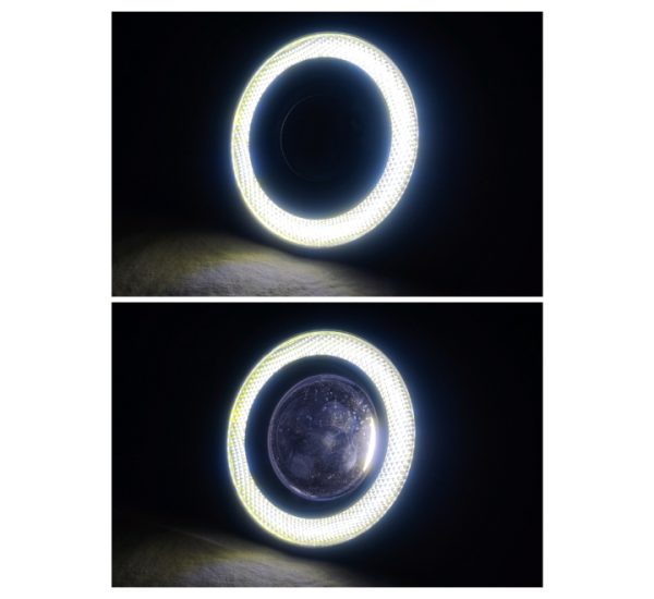 LED Super Lamp Fog Light Angel Eye- Warm - Image 5