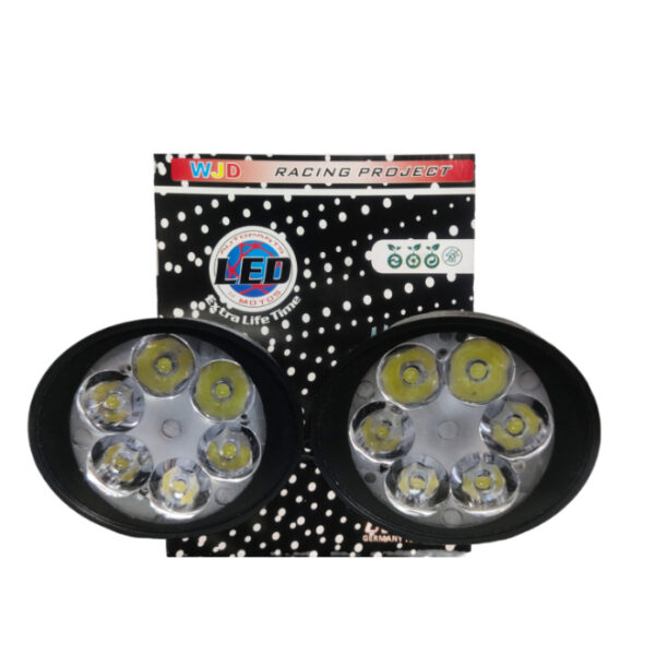 Fog Light 6 LED White (Set of 2) WJD